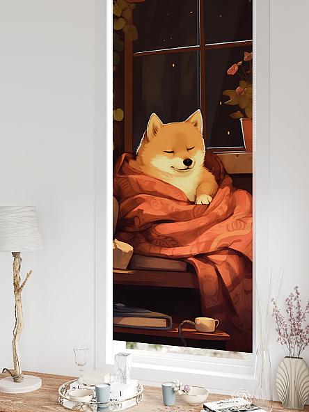 Рулонная штора для кухни для детской Федера - 657 - ширина 62 см - фото 5