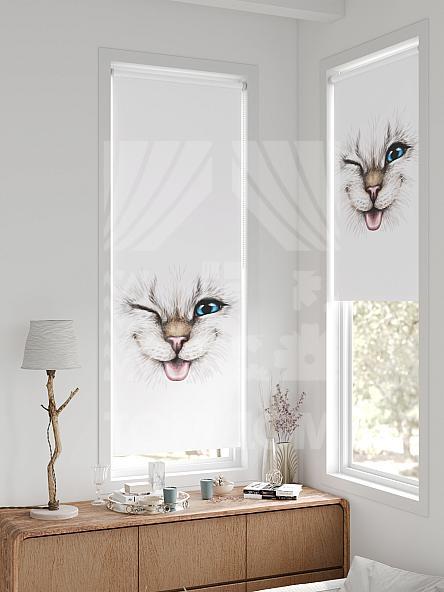 Рулонная штора для кухни для детской Федера - 745 - ширина 62 см - фото 2