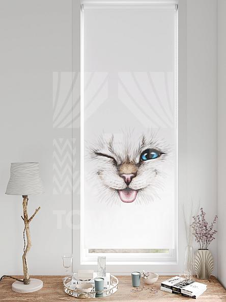 Рулонная штора для кухни для детской Федера - 745 - ширина 62 см - фото 3