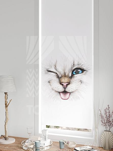 Рулонная штора для кухни для детской Федера - 745 - ширина 62 см - фото 5