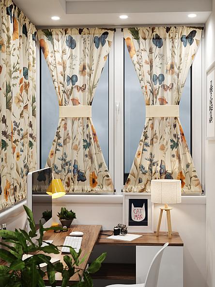 Тюль портьеры для кухни Иомикс - 01 - фото 8