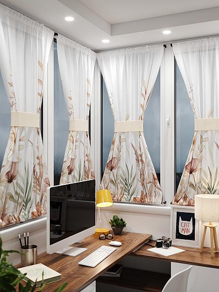 Тюль портьеры для кухни Иомикс - 190 - фото 2