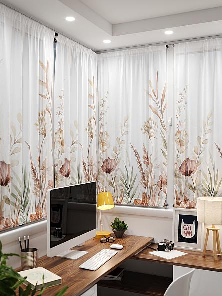 Тюль портьеры для кухни Иомикс - 190 - фото 4