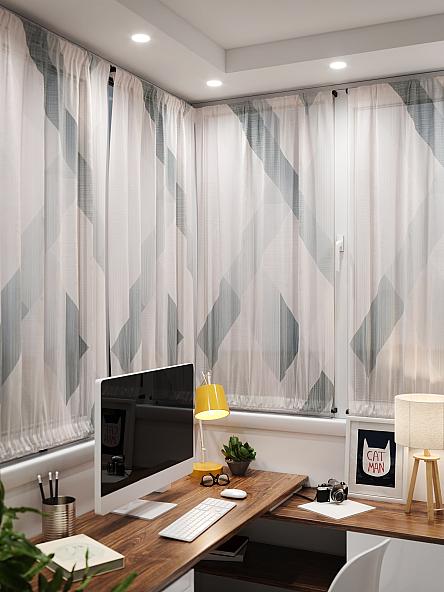 Тюль портьеры для кухни Иомикс - 176 - фото 4