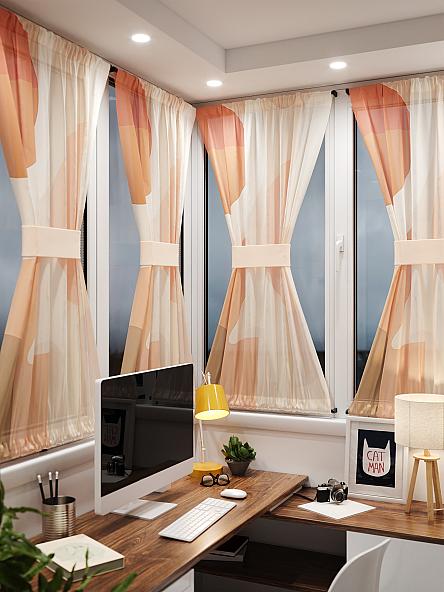 Тюль портьеры для кухни Иомикс - 173 - фото 2