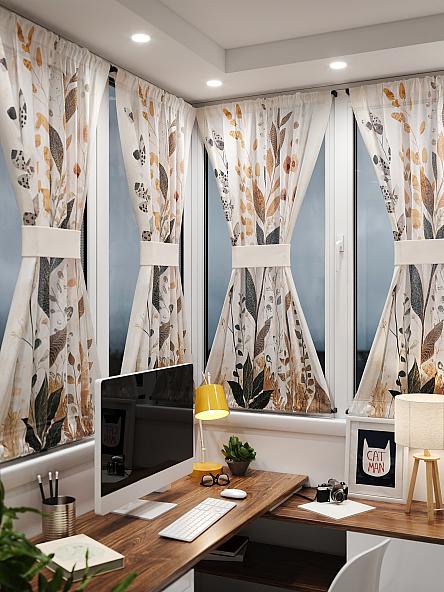 Тюль портьеры для кухни Иомикс - 165 - фото 2