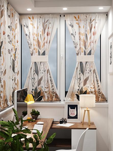 Тюль портьеры для кухни Иомикс - 165 - фото 8