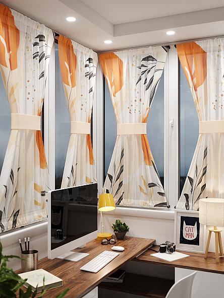 Тюль портьеры для кухни Иомикс - 162 - фото 2