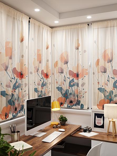 Тюль портьеры для кухни Иомикс - 157 - фото 4