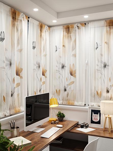 Тюль портьеры для кухни Иомикс - 156 - фото 4