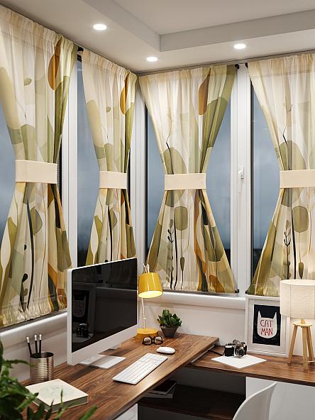 Тюль портьеры для кухни Иомикс - 155 - фото 2