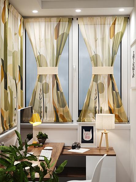 Тюль портьеры для кухни Иомикс - 155 - фото 8