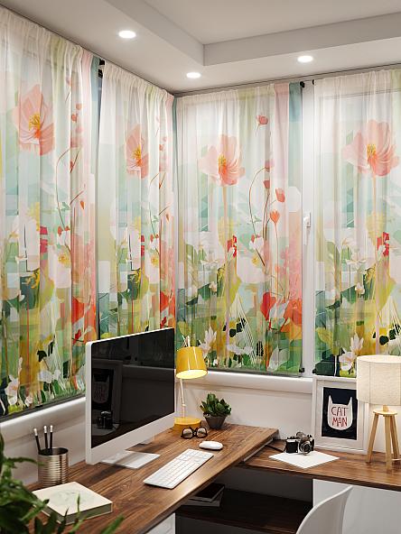 Тюль портьеры для кухни Иомикс - 148 - фото 4