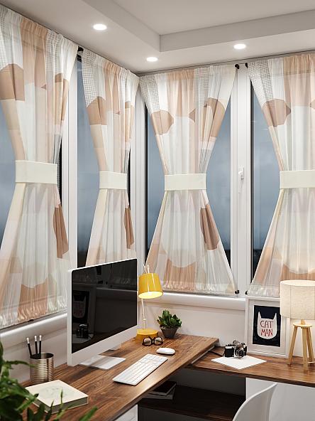 Тюль портьеры для кухни Иомикс - 132 - фото 2