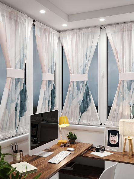 Тюль портьеры для кухни Иомикс - 124 - фото 2