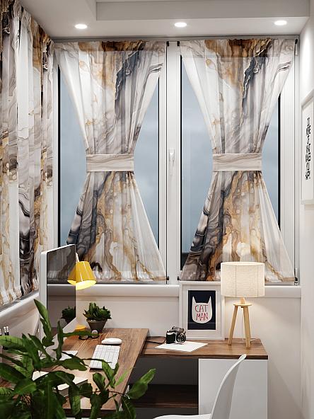 Тюль портьеры для кухни Иомикс - 69 - фото 8