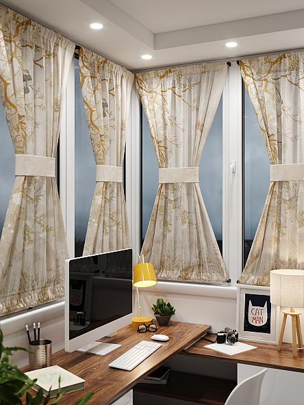 Тюль портьеры для кухни Иомикс - 74 - фото 2