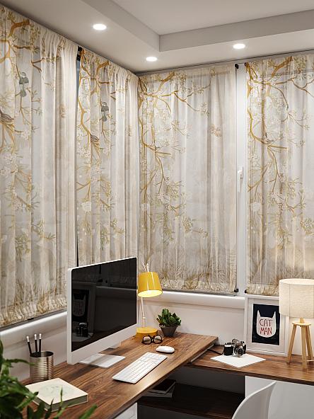 Тюль портьеры для кухни Иомикс - 74 - фото 4