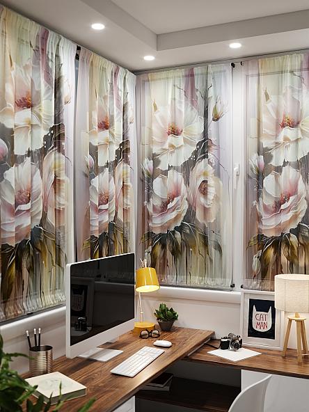 Тюль портьеры для кухни Иомикс - 107 - фото 4