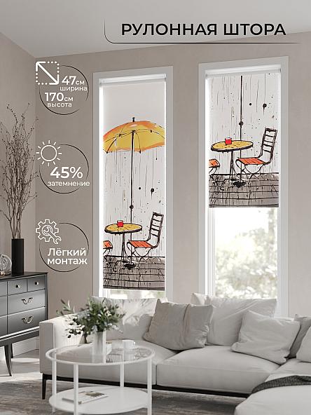 Рулонная штора Теринт - 28 - ширина 47 см