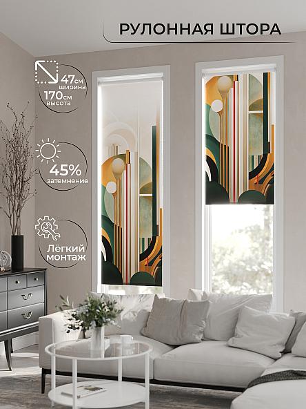 Рулонная штора Теринт - 35 - ширина 47 см