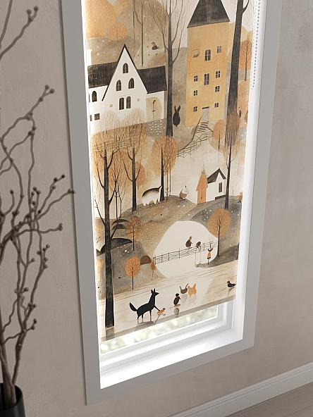 Рулонная штора Теринт - 55 - ширина 47 см - фото 3