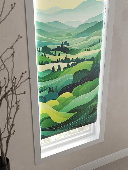 Рулонная штора Теринт - 61 - ширина 47 см - фото 3