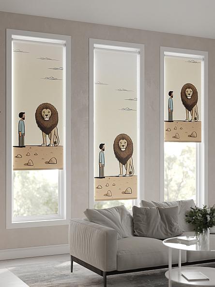 Рулонная штора Теринт - 63 - ширина 47 см - фото 4