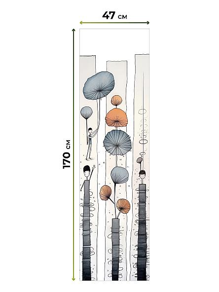 Рулонная штора Теринт - 68 - ширина 47 см - фото 5