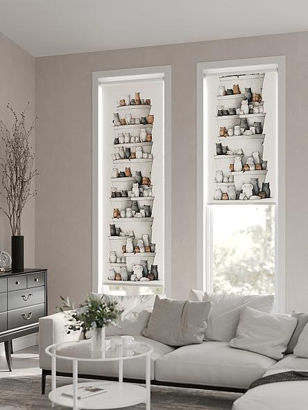 Рулонная штора Теринт - 70 - ширина 47 см - фото 2