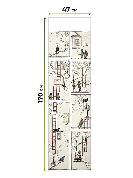 Рулонная штора Теринт - 73 - ширина 47 см - фото 5