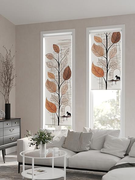 Рулонная штора Теринт - 75 - ширина 47 см - фото 2