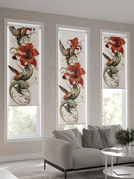 Рулонная штора Теринт - 76 - ширина 47 см - фото 4