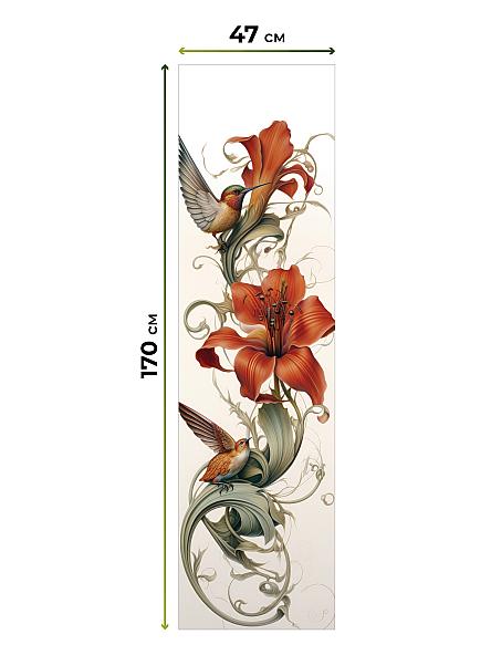 Рулонная штора Теринт - 76 - ширина 47 см - фото 5