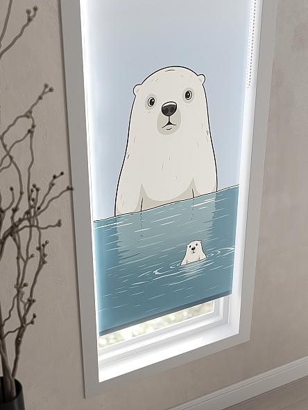 Рулонная штора Теринт - 86 - ширина 47 см - фото 3