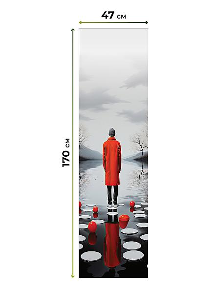 Рулонная штора Теринт - 87 - ширина 47 см - фото 5