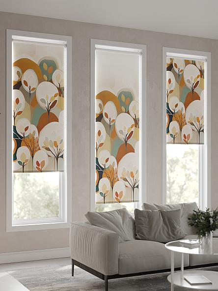 Рулонная штора Теринт - 103 - ширина 47 см - фото 4