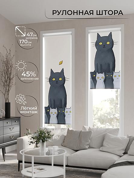 Рулонная штора Теринт - 114 - ширина 47 см