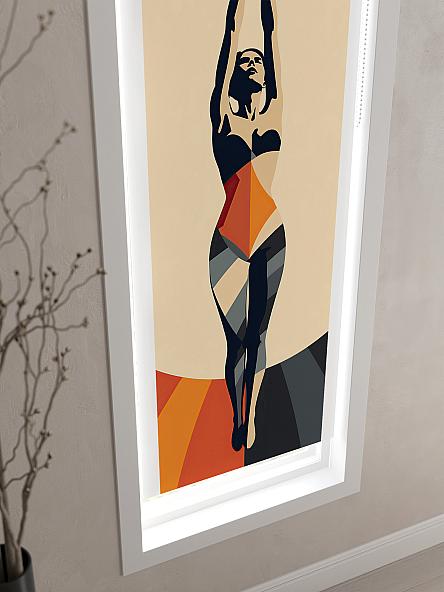 Рулонная штора Теринт - 132 - ширина 47 см - фото 3