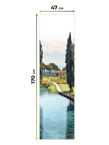 Рулонная штора Теринт - 153 - ширина 47 см - фото 5