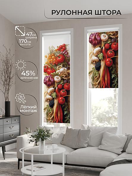 Рулонная штора Теринт - 170 - ширина 47 см