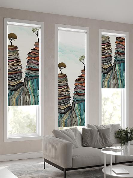 Рулонная штора Теринт - 177 - ширина 47 см - фото 4