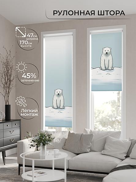 Рулонная штора Теринт - 180 - ширина 47 см