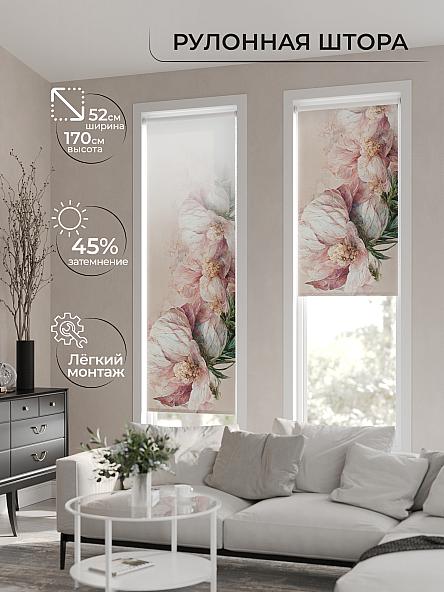 Рулонная штора для кухни для детской Феринт - 01 - ширина 52 см