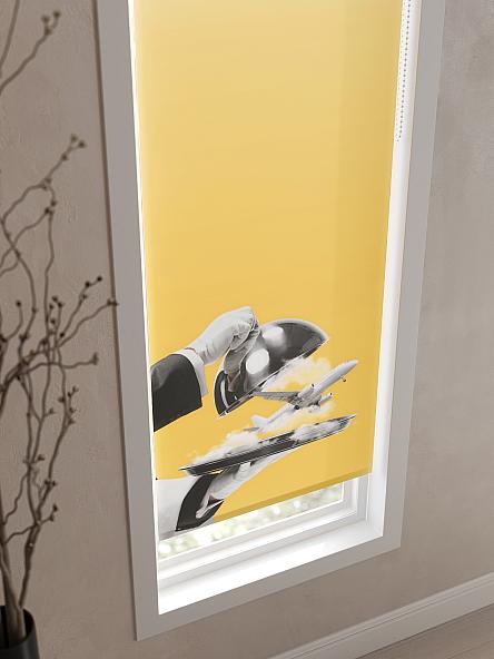 Рулонная штора для кухни для детской Феринт - 03 - ширина 52 см - фото 3