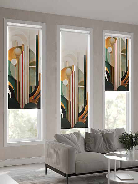 Рулонная штора для кухни для детской Феринт - 35 - ширина 52 см - фото 4