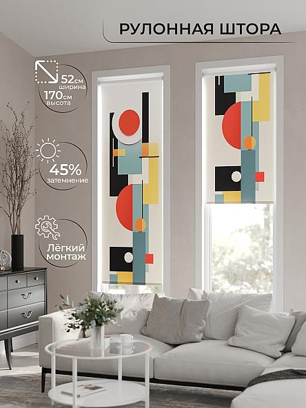 Рулонная штора для кухни для детской Феринт - 43 - ширина 52 см