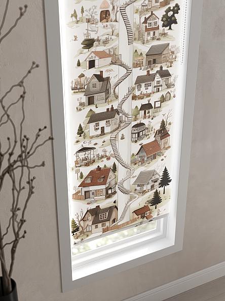 Рулонная штора для кухни для детской Феринт - 56 - ширина 52 см - фото 3