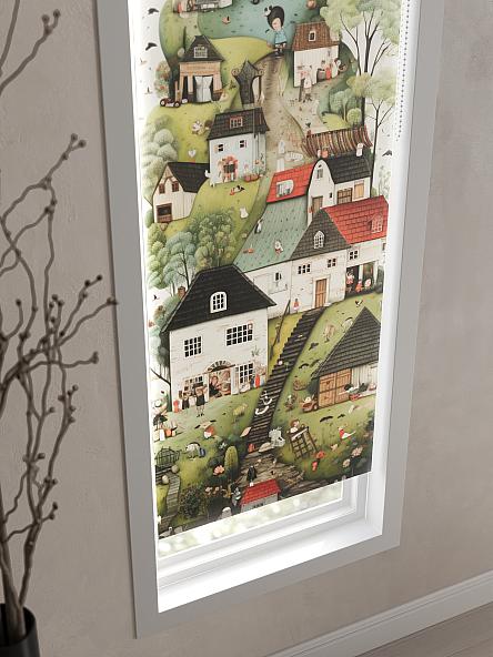 Рулонная штора для кухни для детской Феринт - 58 - ширина 52 см - фото 3