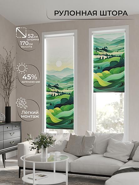 Рулонная штора для кухни для детской Феринт - 61 - ширина 52 см